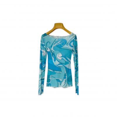 PUCCI ORCHIDEE SHEER TOP